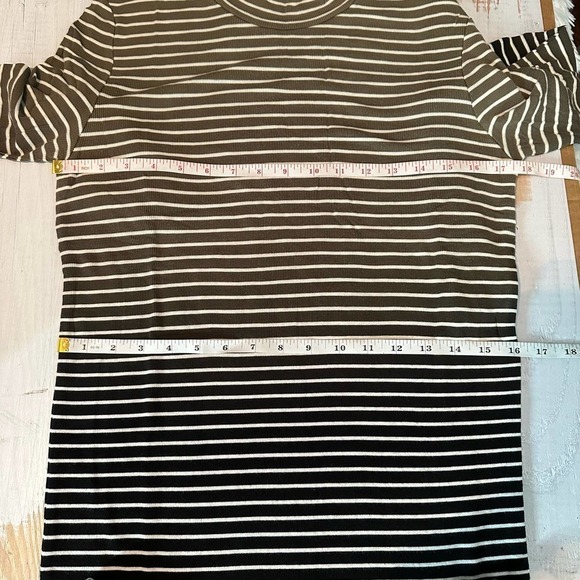 ATM Anthony Thomas Melillo Dip Dye Stripe Midi Dress Size Large - Picture 10 of 12